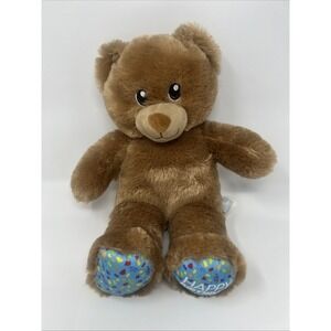 Build A Bear Workshop Happy Birthday Brown Bear 16" Plush 2018